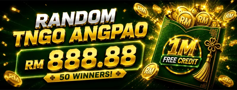 Gempak99 Random TNG Angpao RM888.88 promotion banner showing 50 winners, no deposit required, join Telegram channel and group to grab angpao