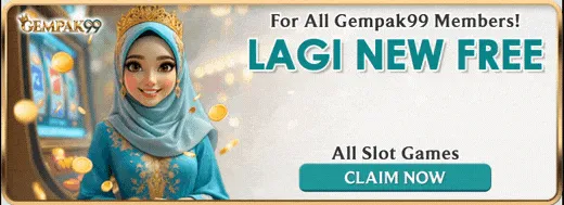 GEMPAK99 Malaysia Lagi New Free all members promotion showing RM20 free bonus RM10 minimum deposit slots only and 99x rollover terms table